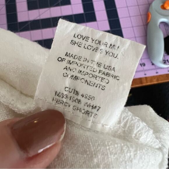 Show Me Your Mumu Percy Belted High Rise Shorts in White - Picture 7 of 7